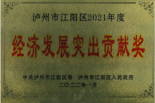 瀘州市江陽(yáng)區(qū)2021年度經(jīng)濟(jì)發(fā)展突出貢獻(xiàn)獎(jiǎng) 瀘州市江陽(yáng)區(qū)2021年度經(jīng)濟(jì)發(fā)展突出...